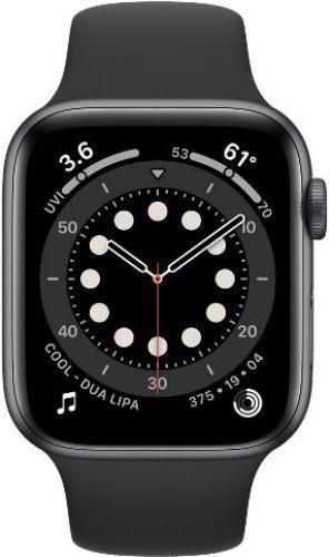 Apple Watch Series 6 Aluminum 40mm (GPS + Cellular) Black Sport Band - 32GB - Space Grey - Acceptable