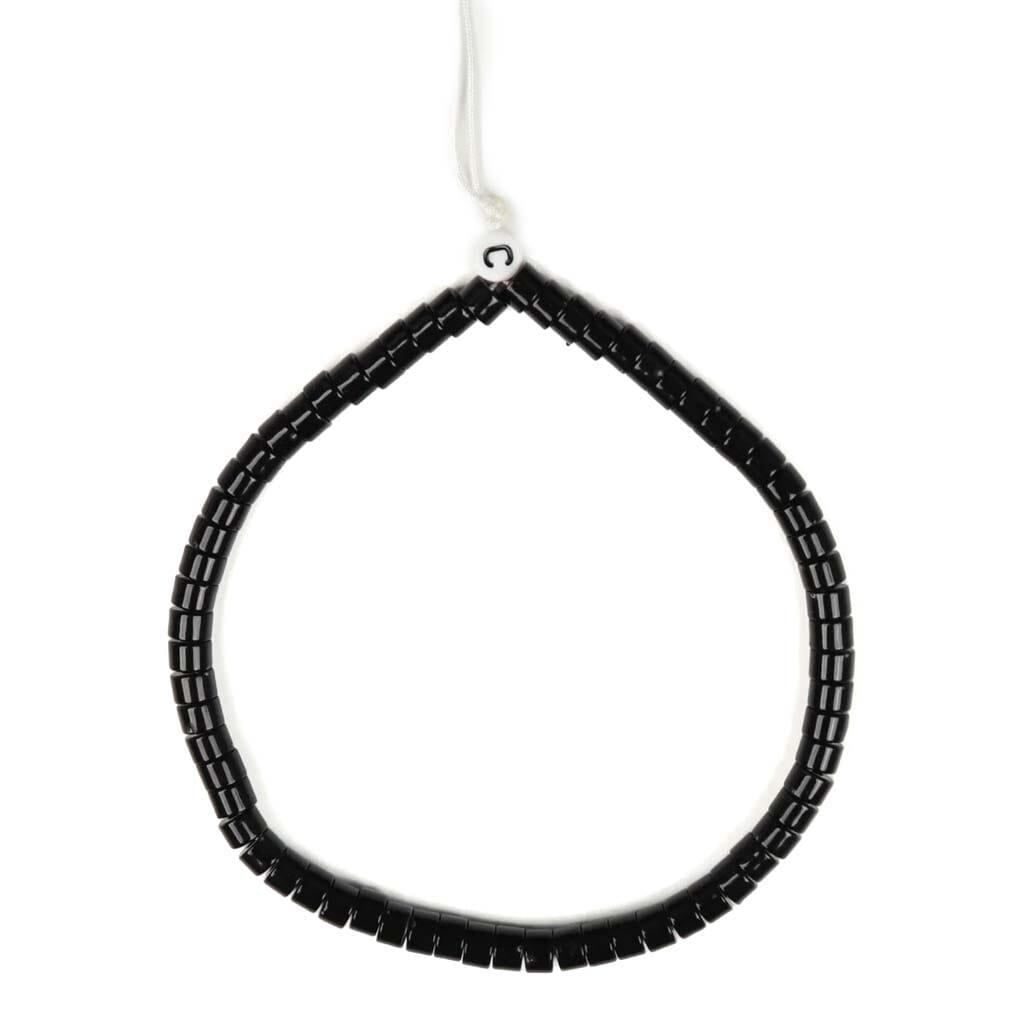 Caseco  Black Beaded Phone Charm - Black - Acceptable