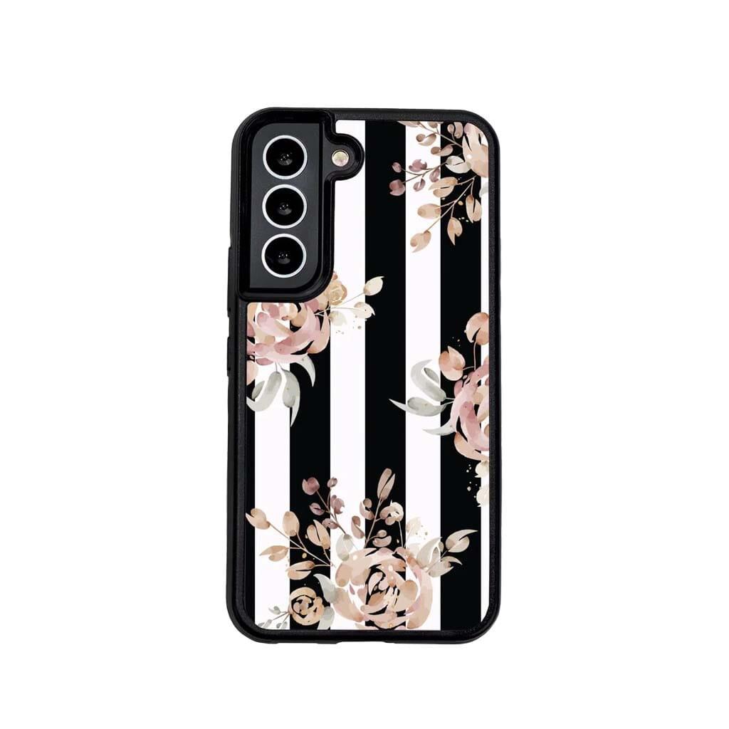 Caseco  Black Flower Samsung Galaxy S22 Case - Black - Acceptable