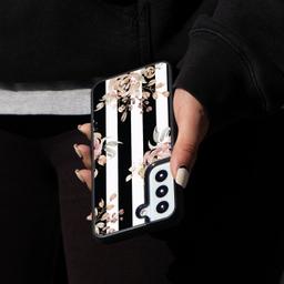 Caseco Black Flower Samsung Galaxy S22 Case - Black