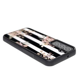 Caseco Black Flower Samsung Galaxy S22 Case - Black
