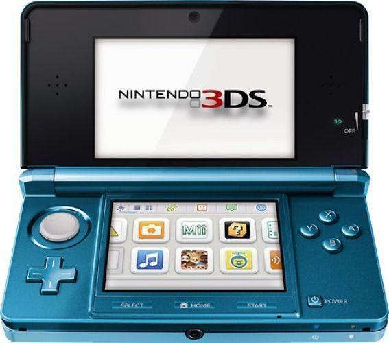 Nintendo  3DS Handheld Gaming Console - 2GB - Aqua Blue - Acceptable