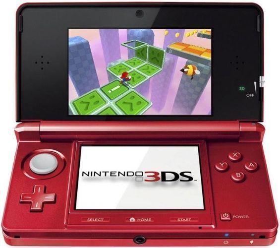 Nintendo  3DS Handheld Gaming Console - 2GB - Flame Red Super Mario 3D Land Special Edition - Acceptable