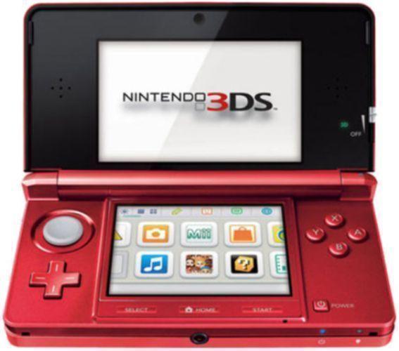 Nintendo  3DS Handheld Gaming Console - 2GB - Flame Red - Good